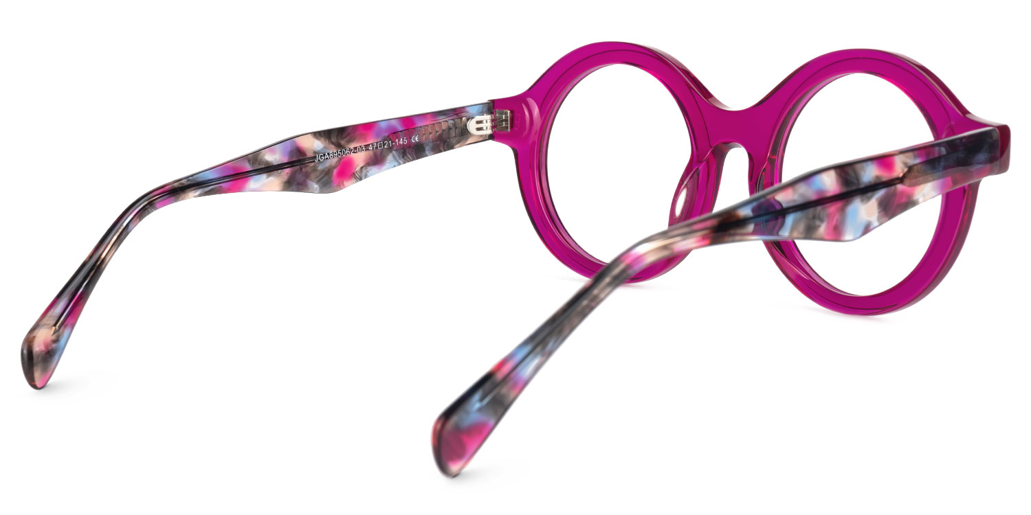 Round Henson Purple Glasses deals -Zeelool Glasses3
