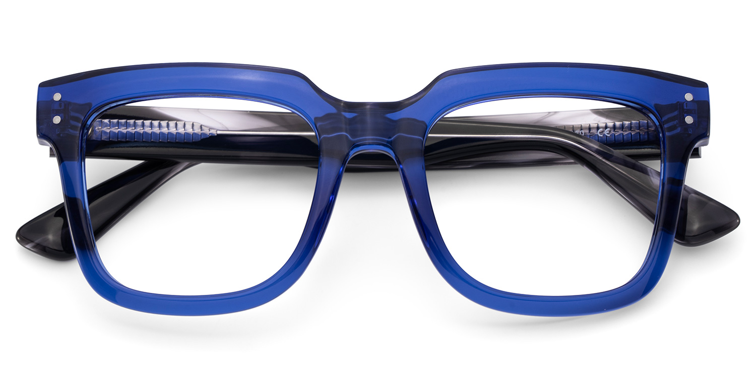 Liizbeett Square Blue Glasses3