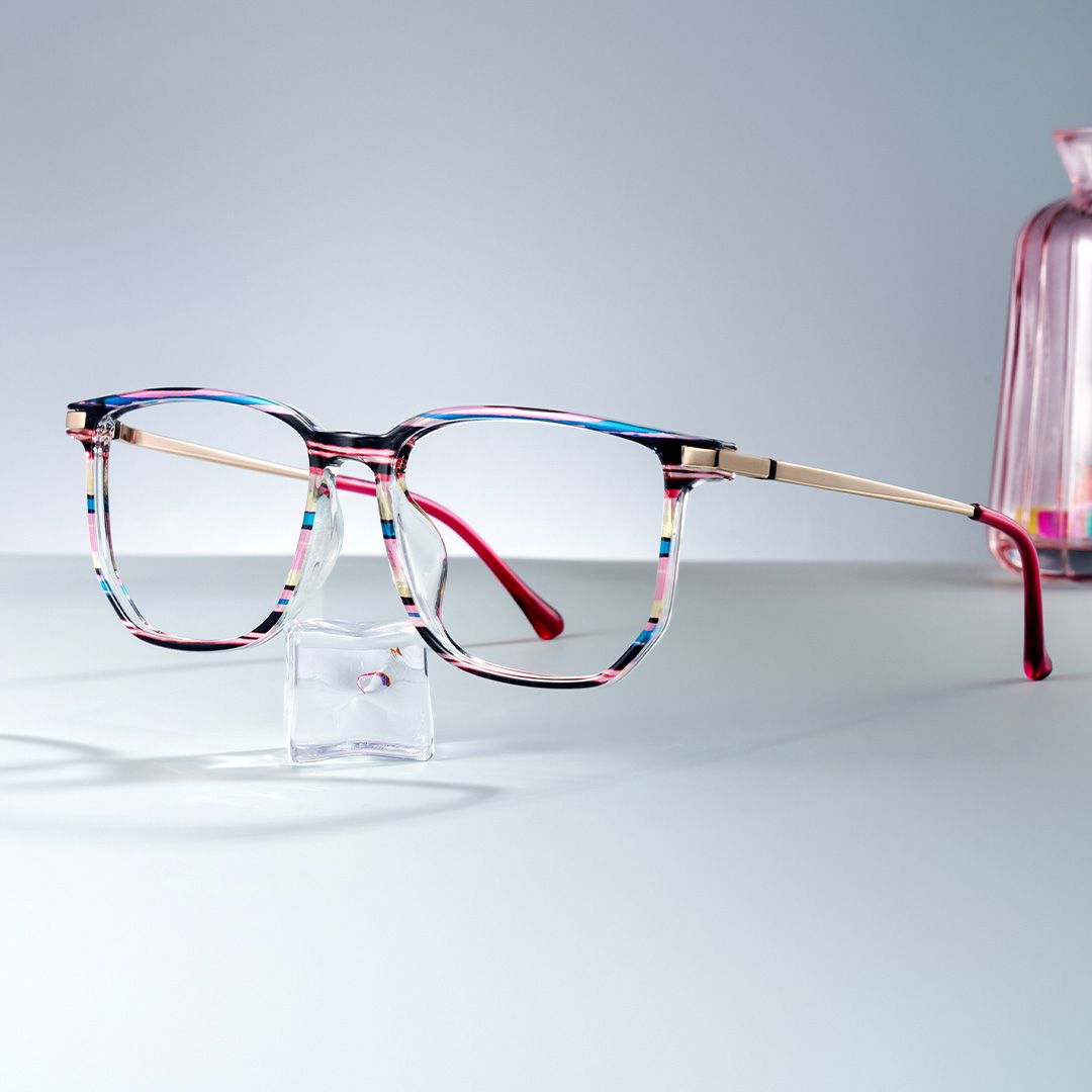 Fezell Black Pink Thin Frame Eyeglasses | ZEELOOL Canada0