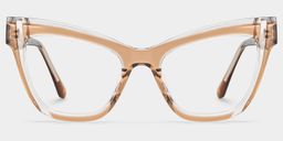 Saucie Cateye Brown Glasses0