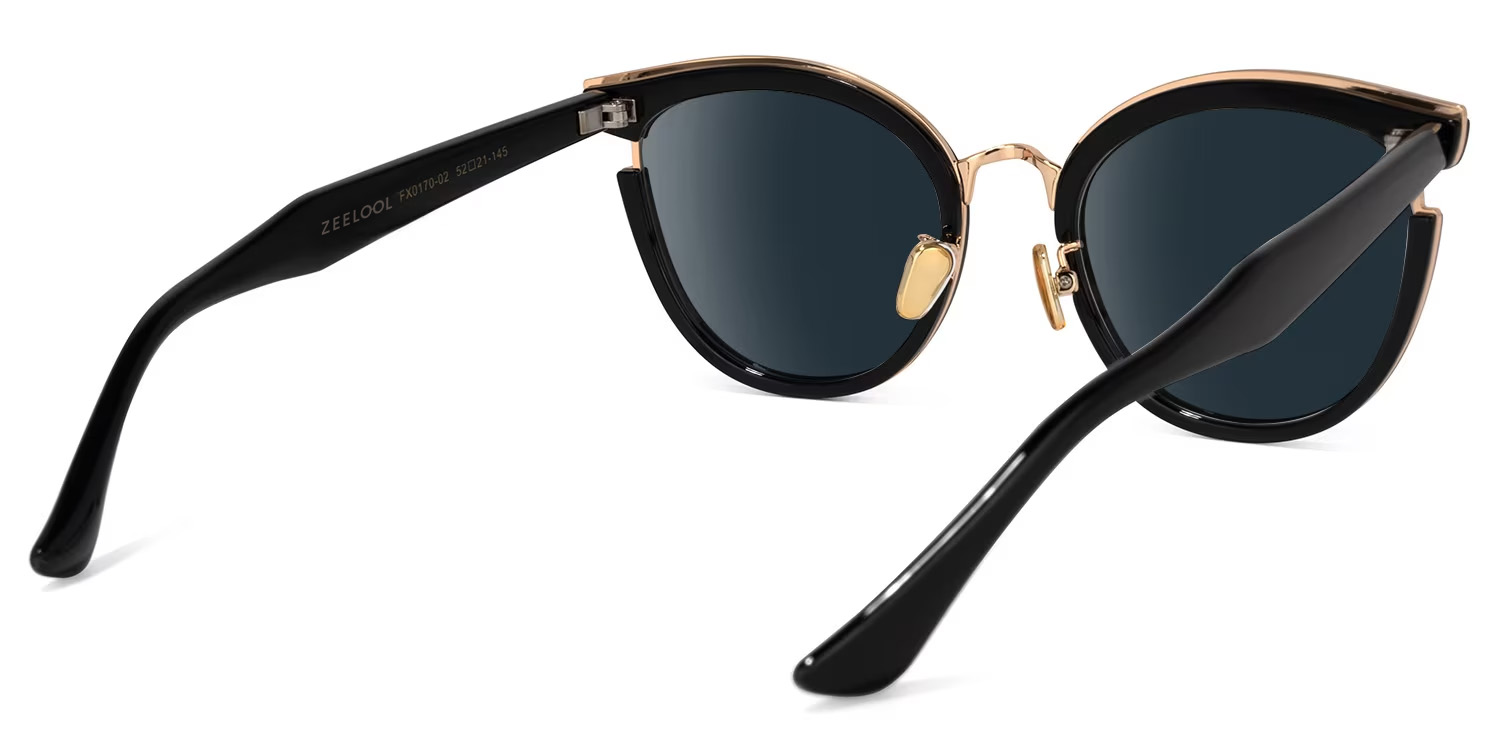 Laraine Cat Eye Black Sunglasses3