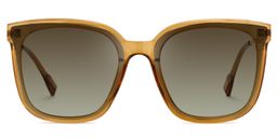 Tammie Square Brown Sunglasses0