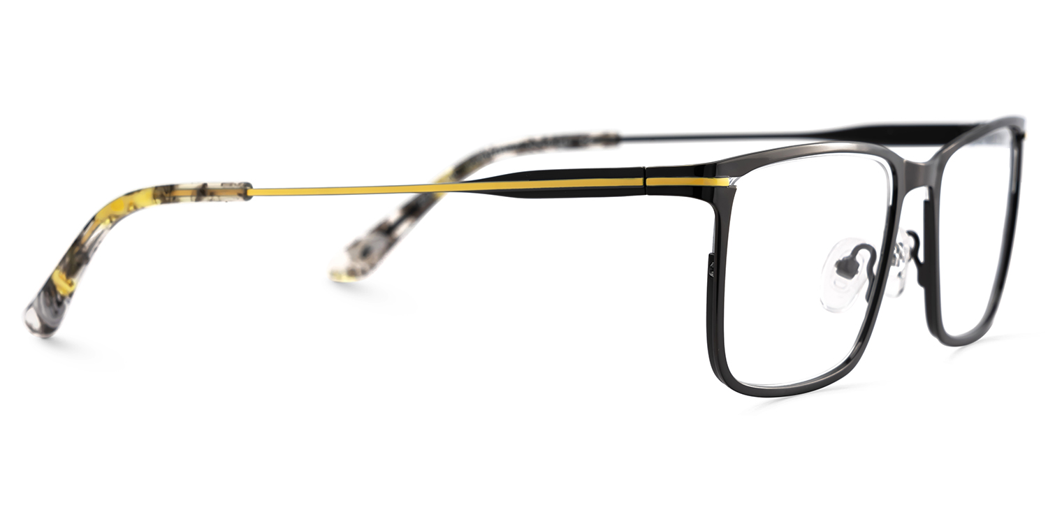 Roxana Rectangle Black Glasses4