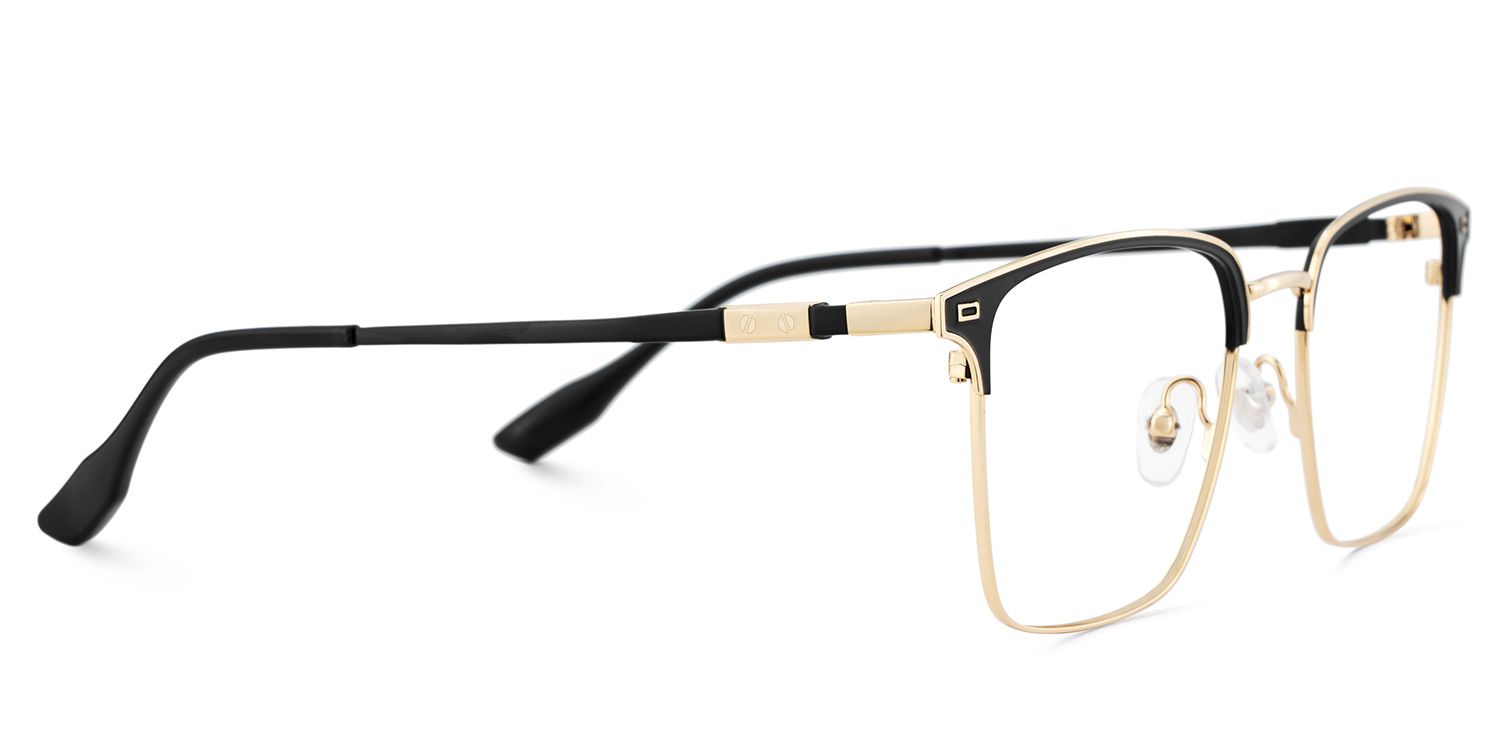 Dawson Black Rectangle Prescription Glasses | ZEELOOL Canada4