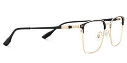 Dawson Browline Black Gold Glasses4