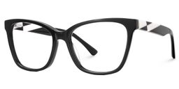 Shinana Cateye Black Glasses2