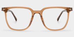 Jude Light Brown Square Glasses0