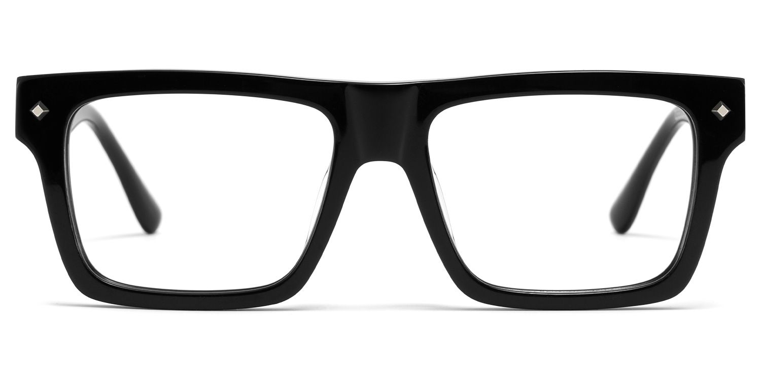 Trent Eyeglasses in Rectangle Black Frame | ZEELOOL Canada1
