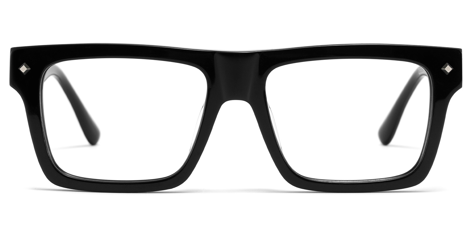 Trent Eyeglasses in Rectangle Black Frame | ZEELOOL Canada1