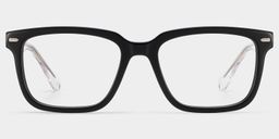 George Rectangle Black Glasses1