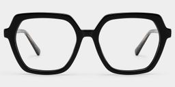 Devon Geometric Black Glasses0