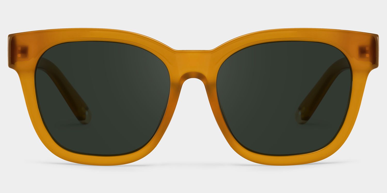 Azul beige Frame Polarized Sunglasses with square Style Online | ZEELOOL Canada0