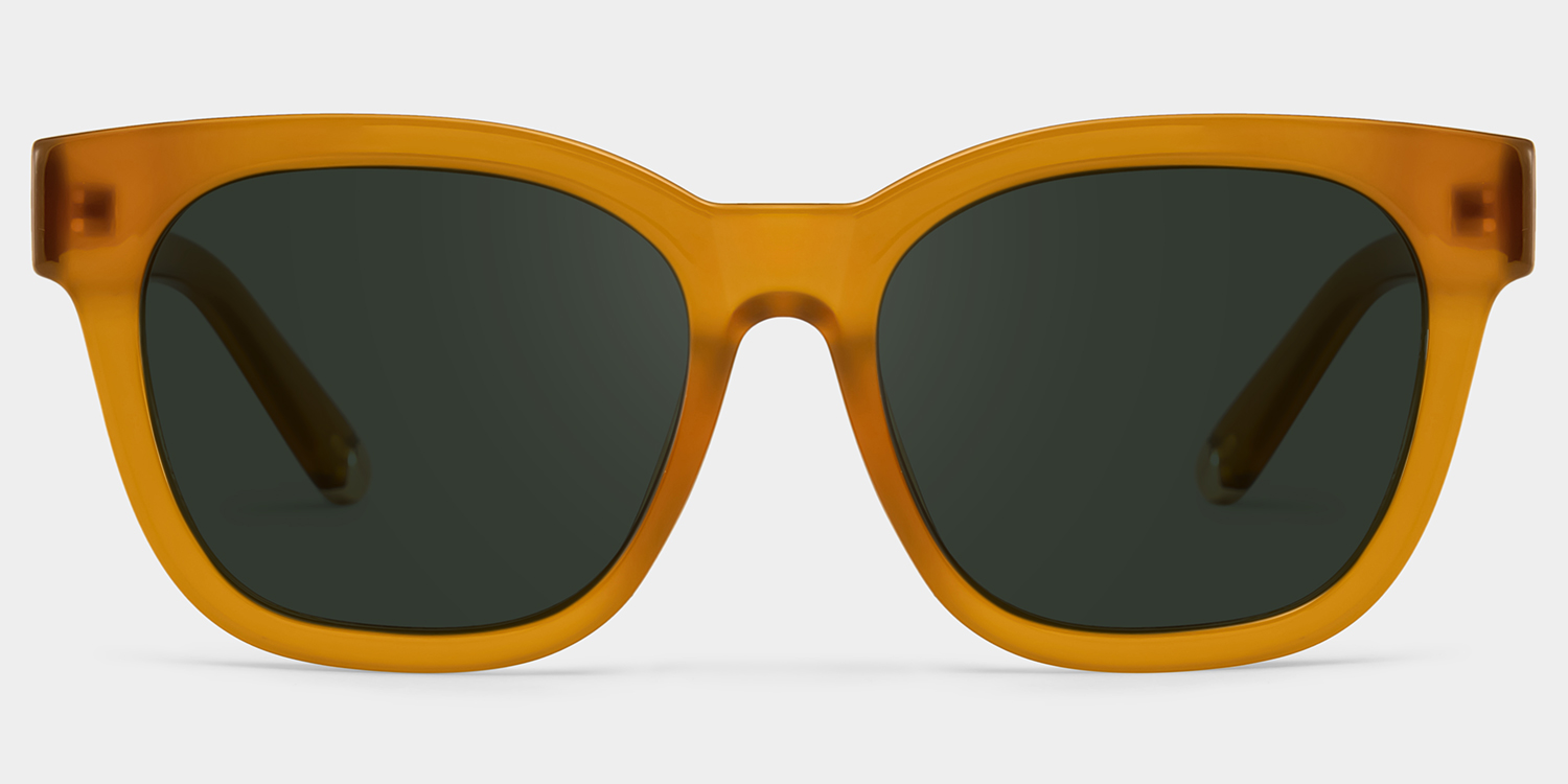 Azul champagne Frame Polarized Sunglasses with square Style Online | ZEELOOL Canada0