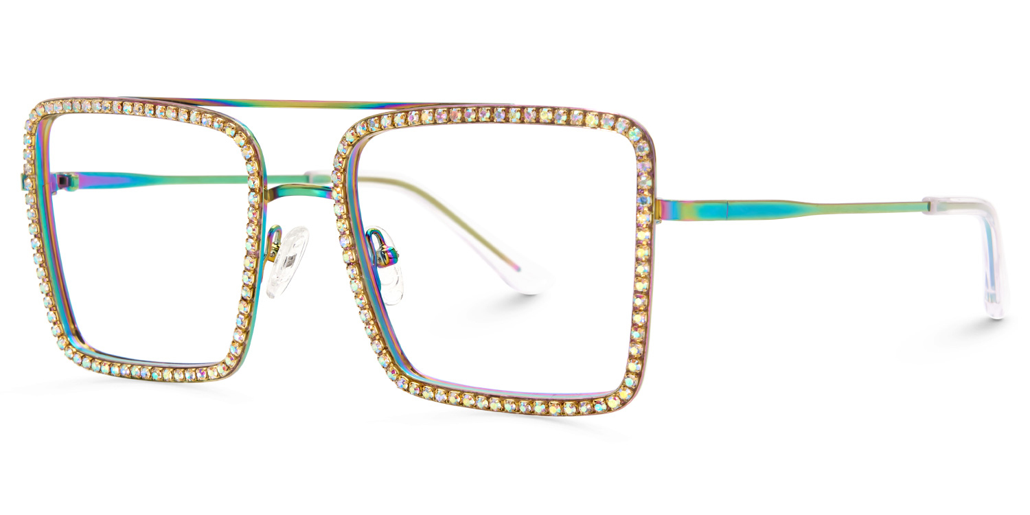 Diva Square Iridescent Glasses3