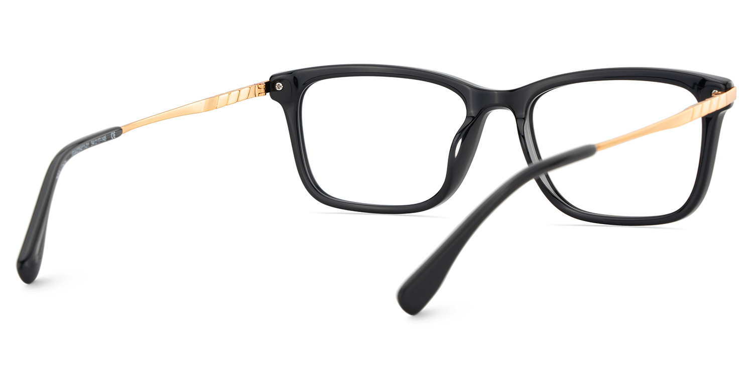 Zane Rectangle Black Color Frame Glasses for Men | ZEELOOL Canada5