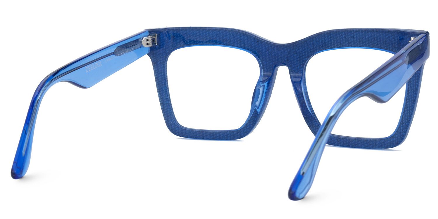 Women's Blue Eyeglasses Frames With Denim4