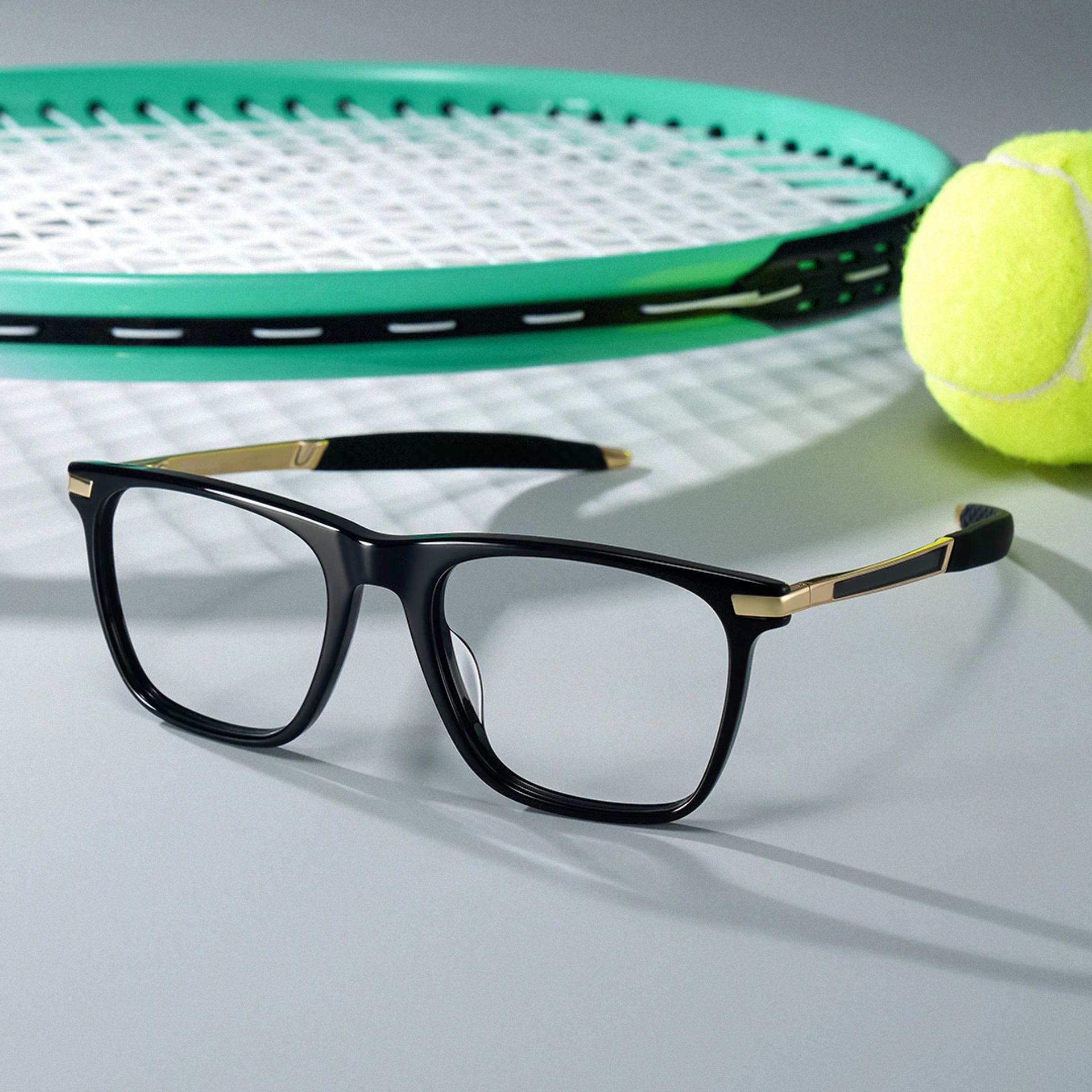 Stable Black Frame Glasses with Rectangle Frame Online | ZEELOOL CANADA1