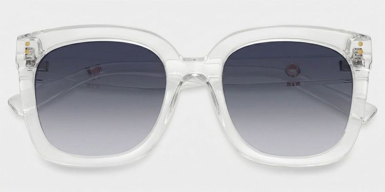 Ebony Square Clear Glasses