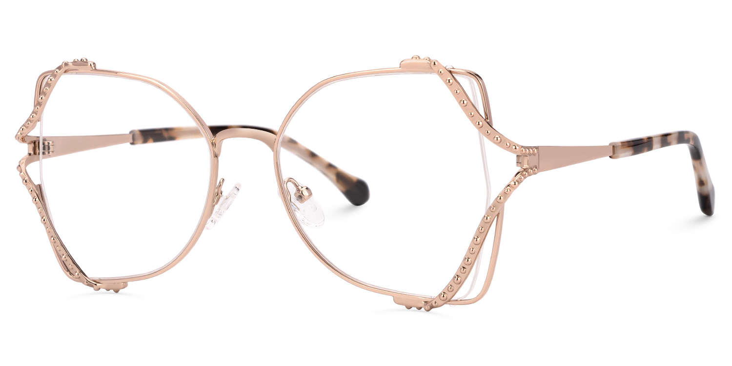 ZEELOOL Mcconico Butterfly Rose-Gold Glasses