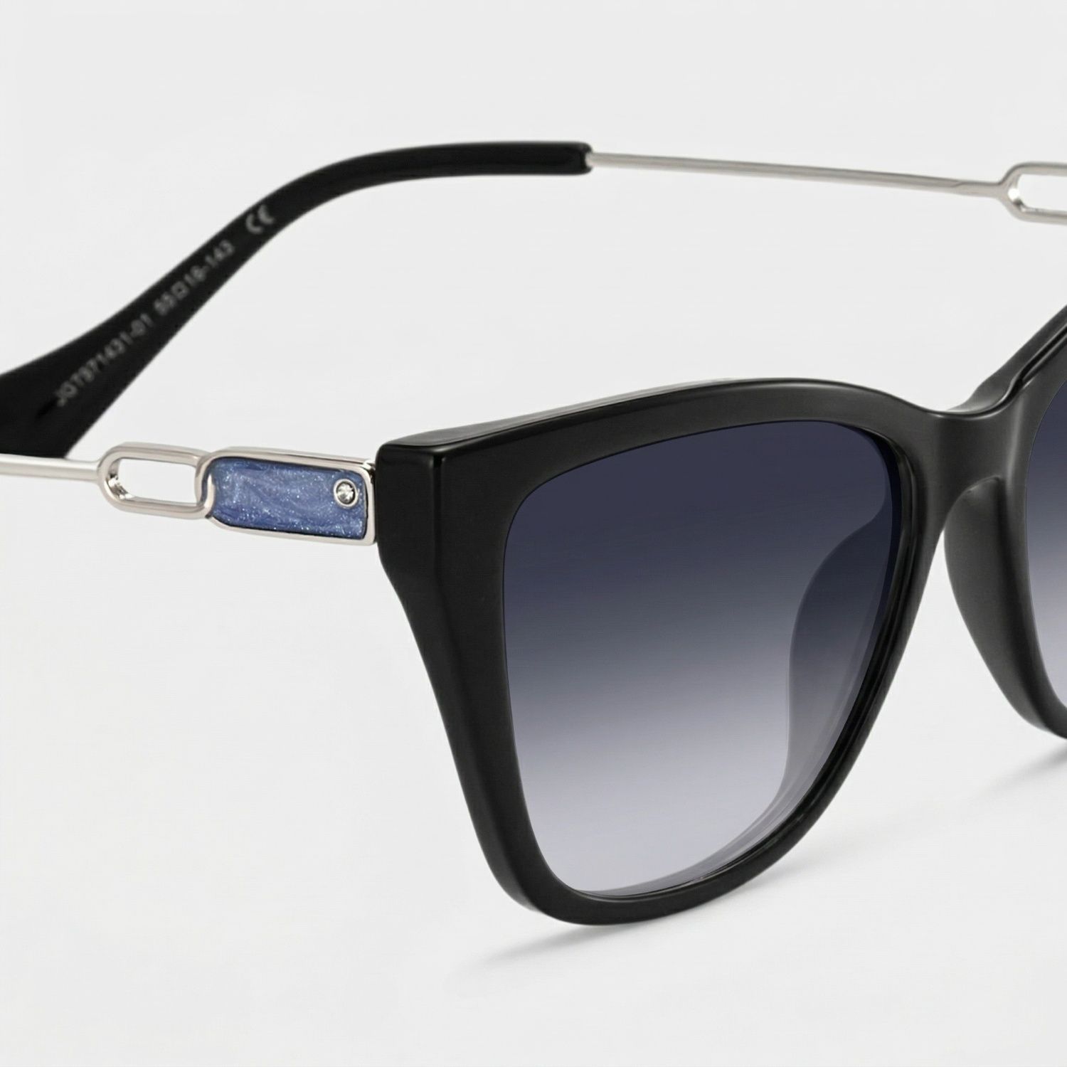Celeste Black Frame Sunglasses with Cat Eye Style | ZEELOOL CA4