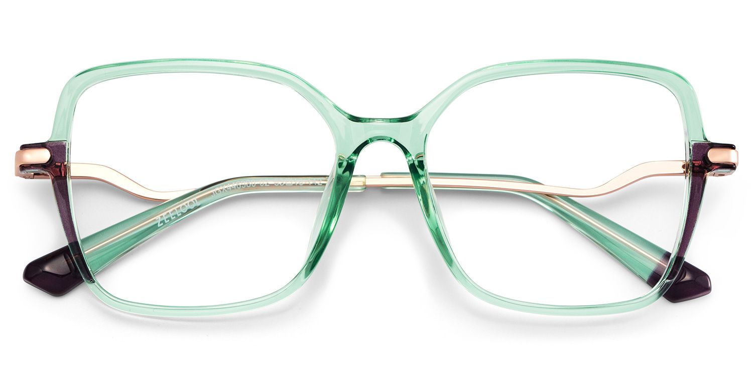 Rendon Square Green Glasses1