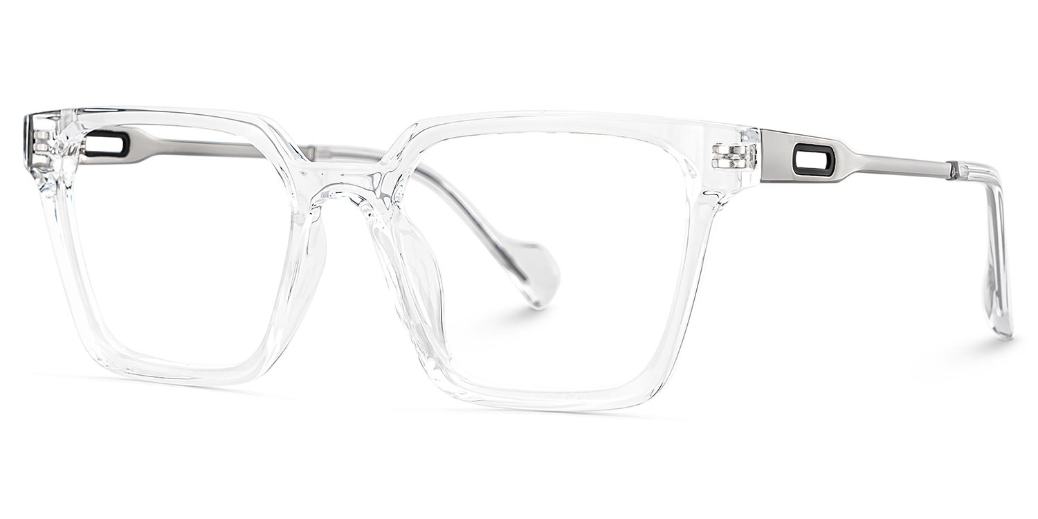 Mabel Eyeglasses in Square Clear Frame | ZEELOOL Canada3