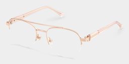 Emily Aviator Rose Gold Glasses2