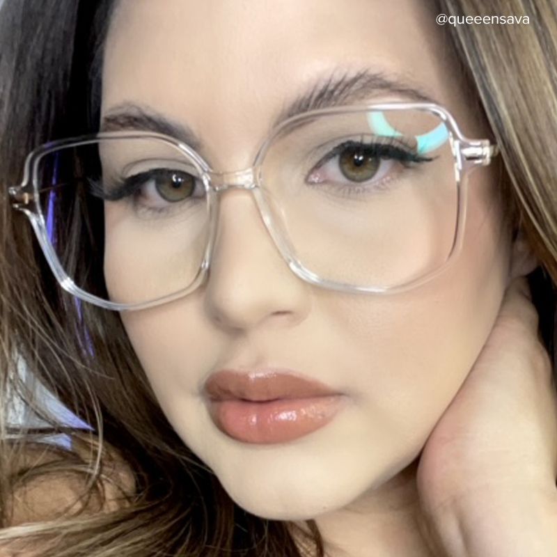 Payton Geometric Clear Eyeglasses | ZEELOOL Canada7