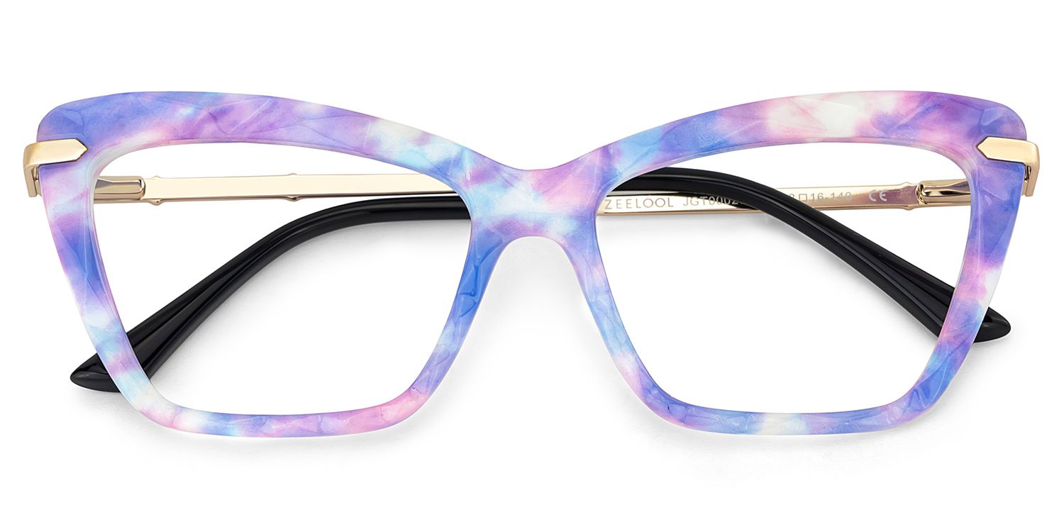 Juliet Cateye Purple TR90 Frame Glasses | ZEELOOL Canada2