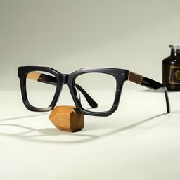 Nichole Square Black Glasses0