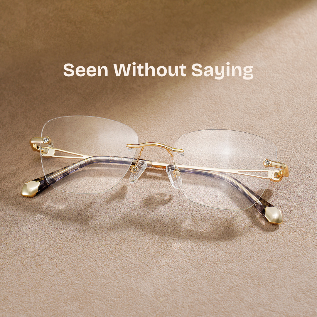 Seth Rectangle Gold Glasses0