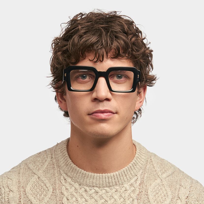 Bobbee Black Square Glasses