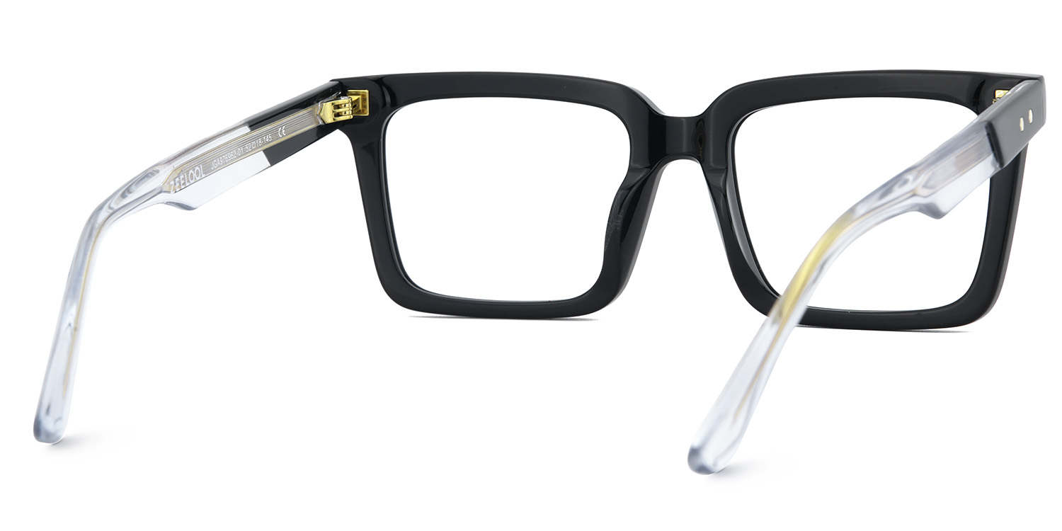 Black Square Frame Glasses - Hattie on Sale | ZEELOOL Canada5