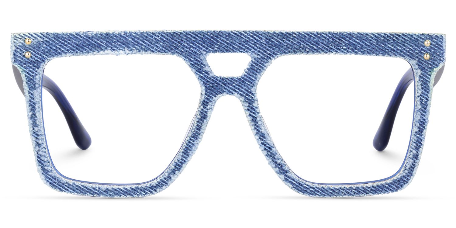 Rubin Denim Glasses, Blue Jean Frame Eyeglasses2