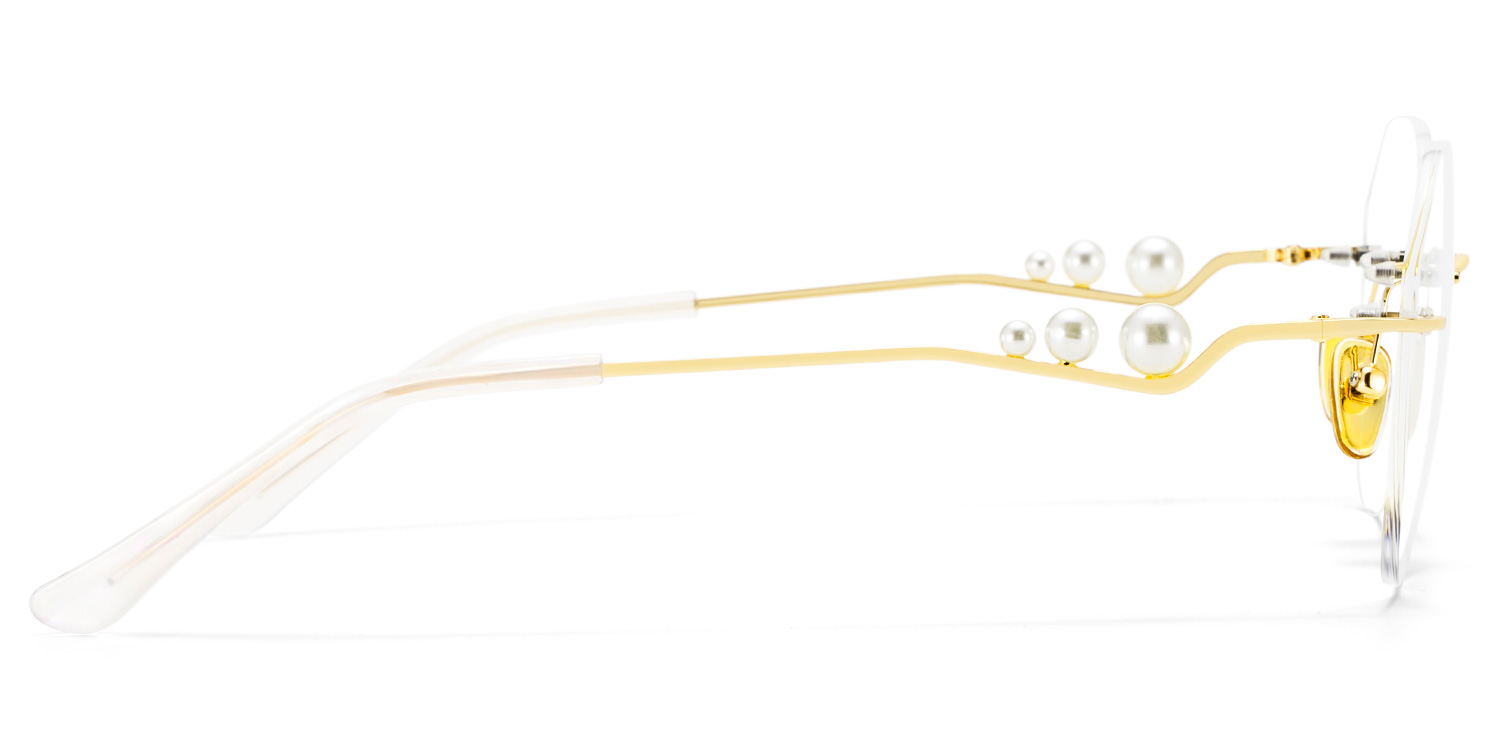 Wyatt Eyeglasses in GeometricGold Frame | ZEELOOL Canada5