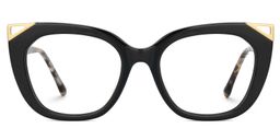 Hellena Cateye Black Glasses0