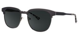 Wren Dark-Gray Browline Sunglasses1