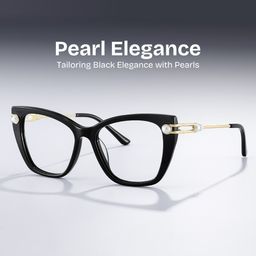 Victor Cat eye Black Glasses0