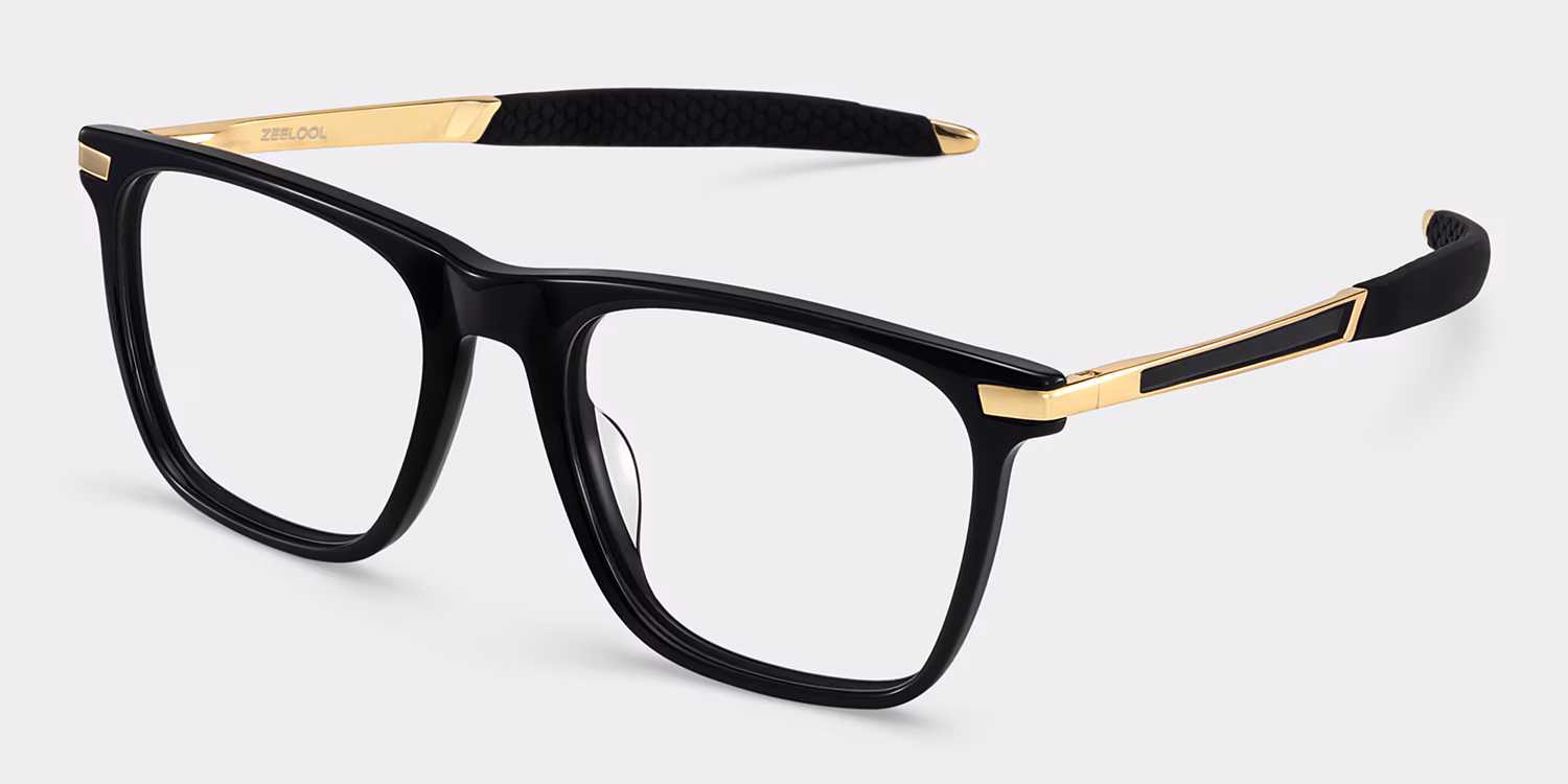 Stable Black Frame Glasses with Rectangle Frame Online | ZEELOOL CANADA4