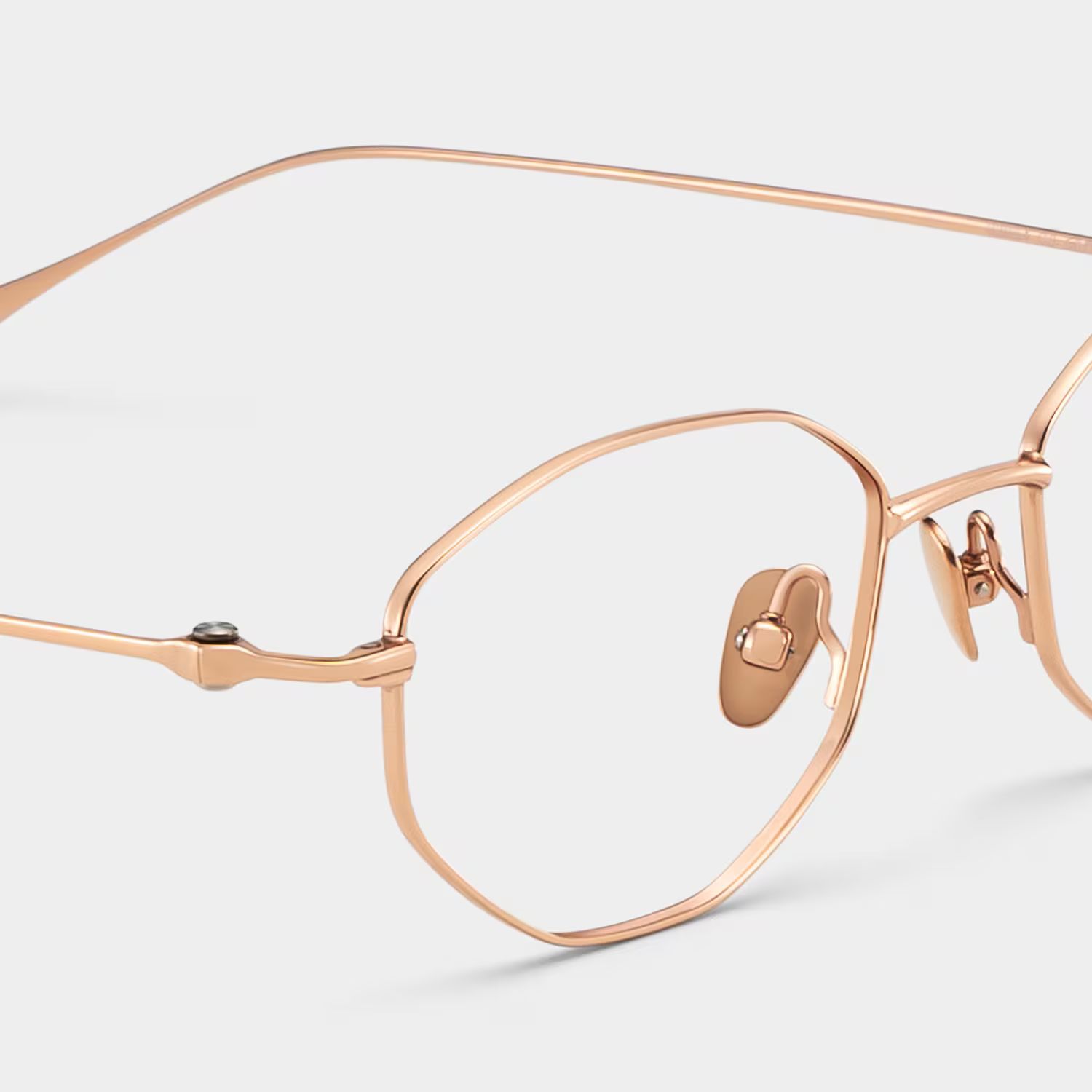 Everett Gold Frame Glasses with Geometric Frame Online |  ZEELOOL CANADA6