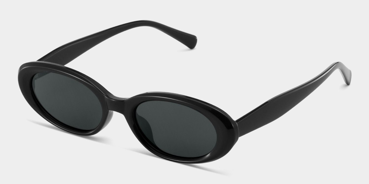 Zion black Frame Polarized Sunglasses with oval Style Online | ZEELOOL Canada3