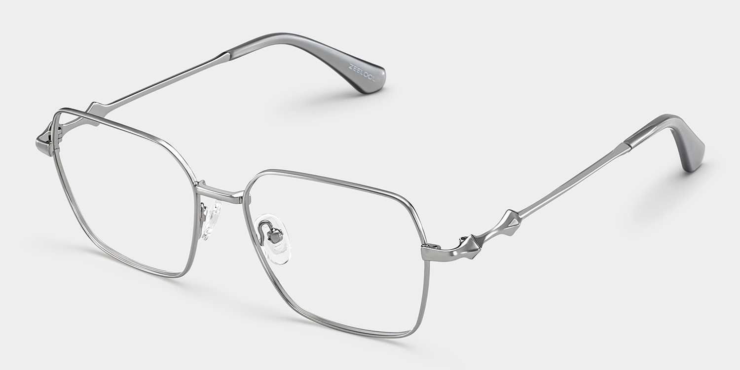 Kayla metal geometric glasses Frame Glasses Online | ZEELOOL2