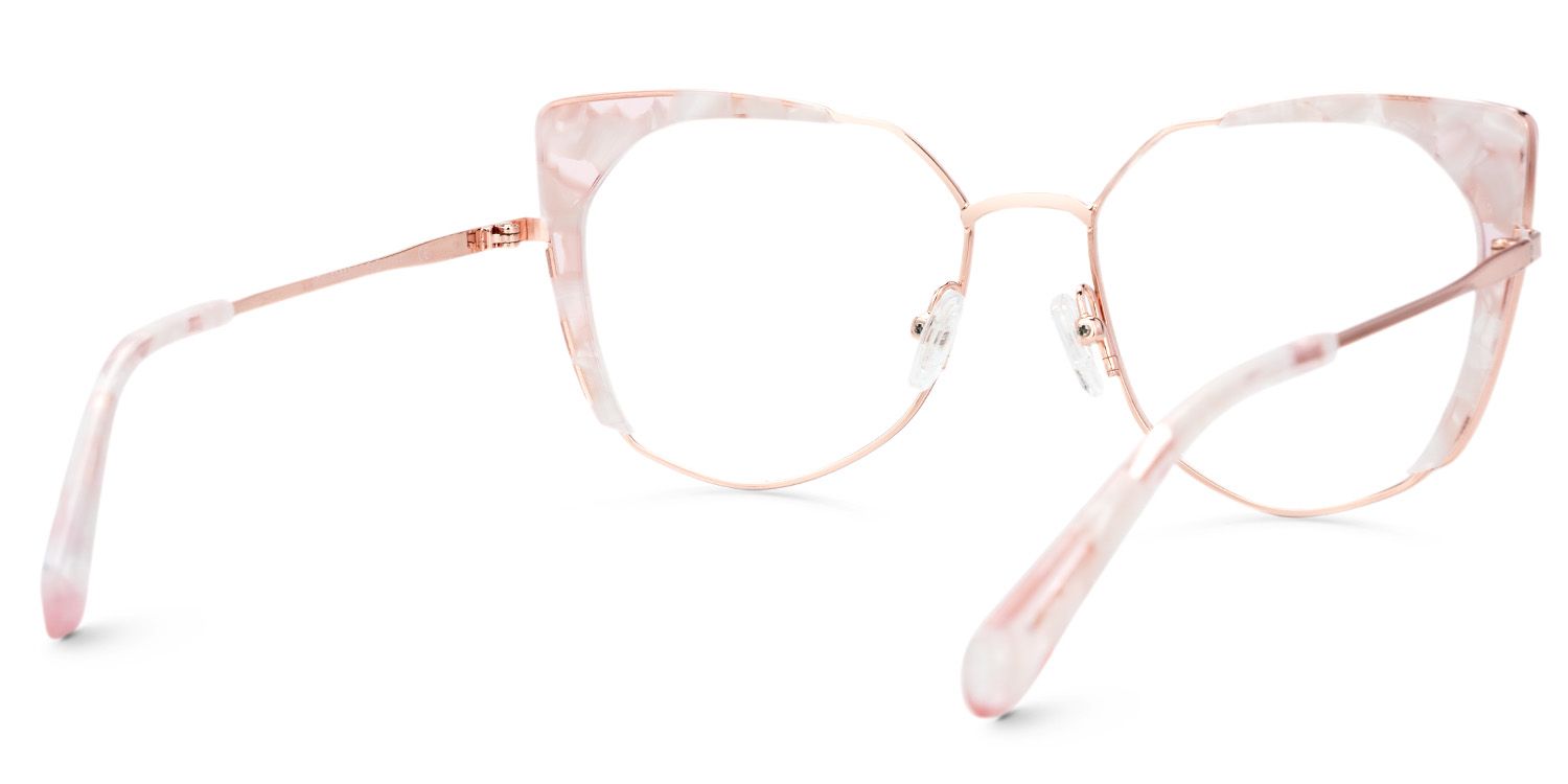 Ketty Pink Candlelight Cateye Prescription Glasses | ZEELOOL Canada3