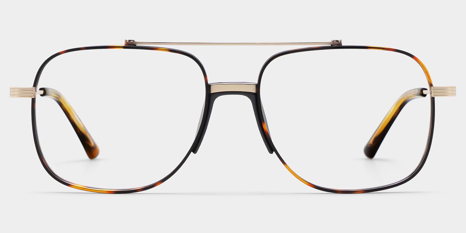 Poppy Tortoise Aviator Eyeglasses | Simple Varsity Look0