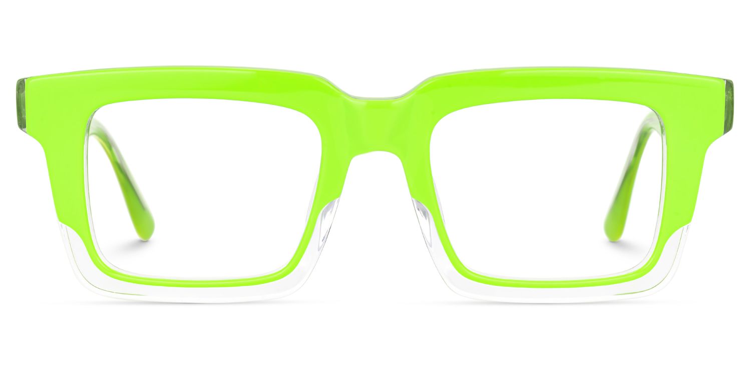 Men Rectangle Holly Green Eyeglasses | ZEELOOL Canada0