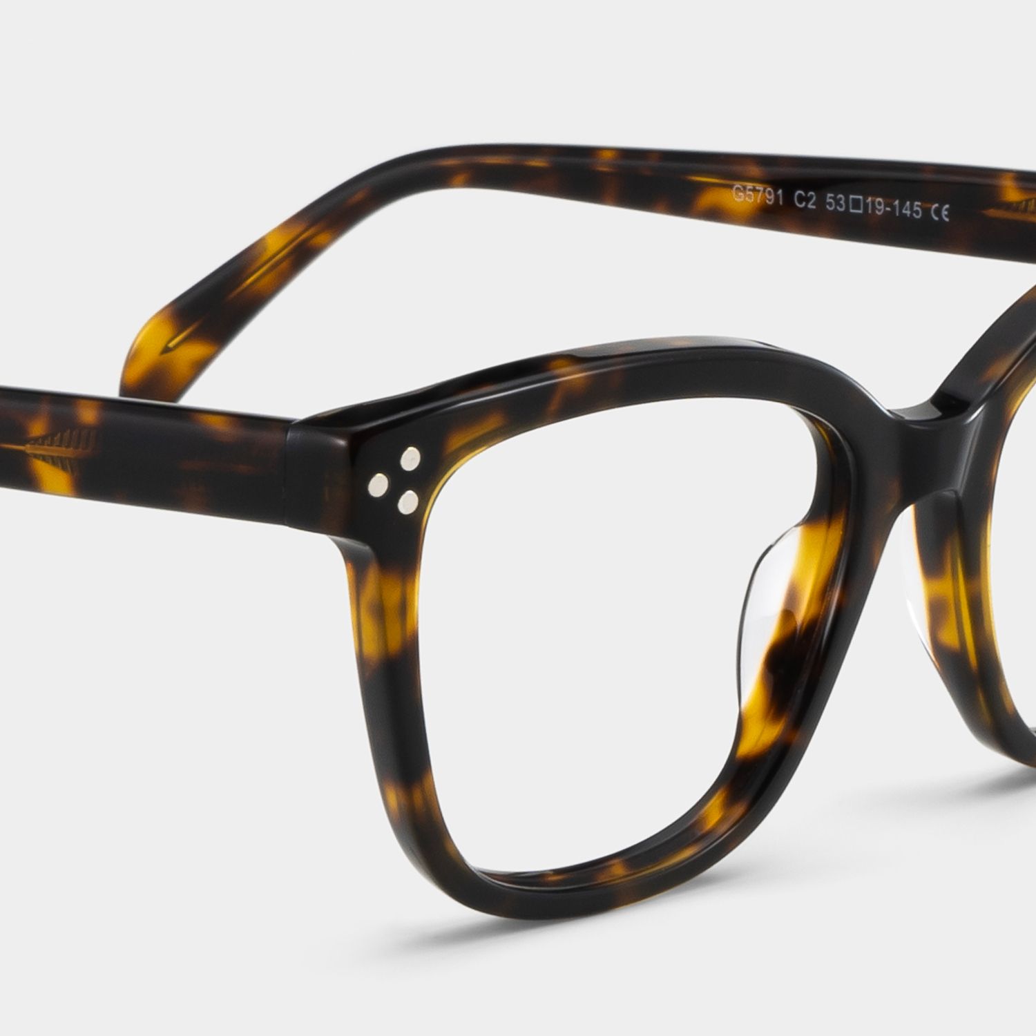 Scarlett Tortoise Frame Glasses with Square Frame Online | ZEELOOL Canada4