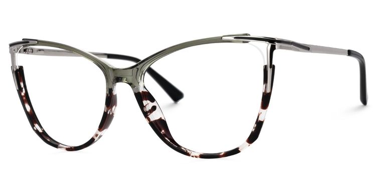 Yomary Cateye Two-Tone Glasses