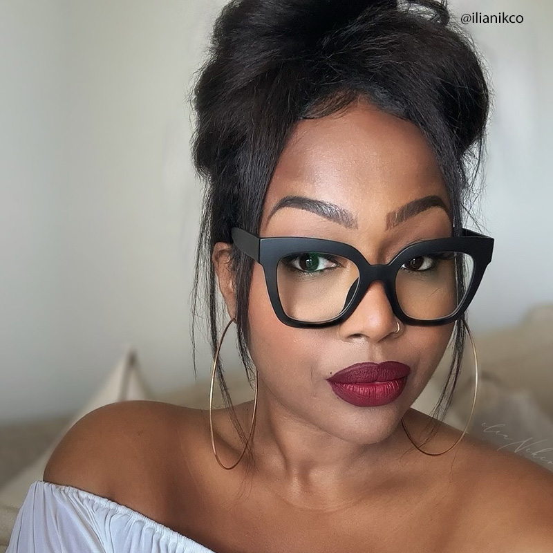 Malcolm Square Matte Black Glasses with Prescription12