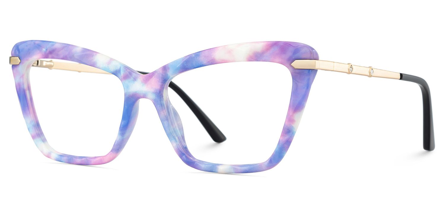 Juliet Cateye Purple TR90 Frame Glasses | ZEELOOL Canada3