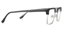 Booker Square Black-Silver Glasses2